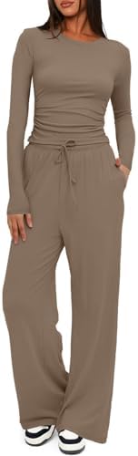 Conjunto Mujer Chándal Completo Pantalon y Top Manga Larga con Bo...