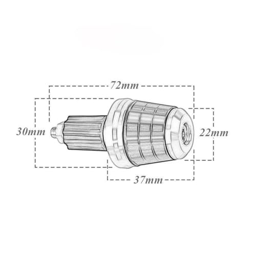 Tapón de manillar de aluminio mecanizado para CB650R 4