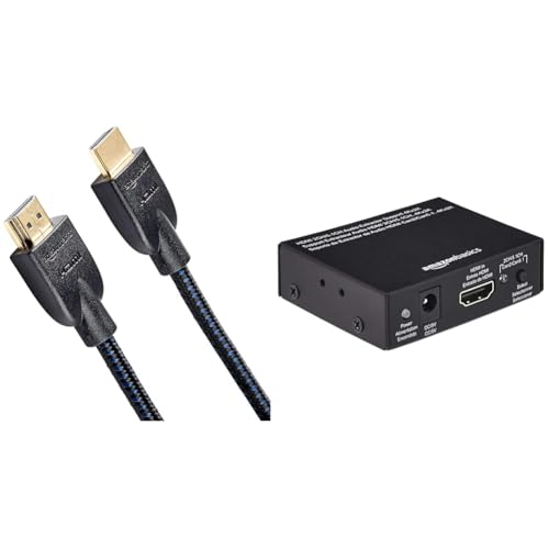 Image of Amazon Basics High-Speed Braided HDMI Cable - 6 Feet - Supports Ethernet, 3D, 4K and Audio Return -