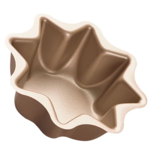 ELAYARD Molde de Huevo Octogonal de Acero al Carbono Reutilizable Antiadherente para Tartas Muffins y Postres Caseros Fácil Desmoldeo y Limpieza para Horno Doméstico y Repostería