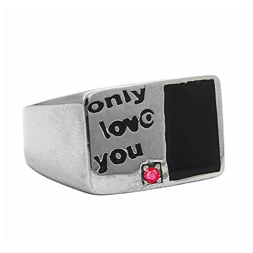 Bague en acier inoxydable durable finition epoxy pour homme moderne