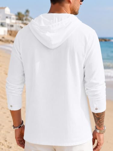 Image of Noble Monk Men's Solid Regular Fit Shirts| Shirt with Hood | Casual Wear for Men | Full Sleeve Shirt | Stylish Shirts for Men