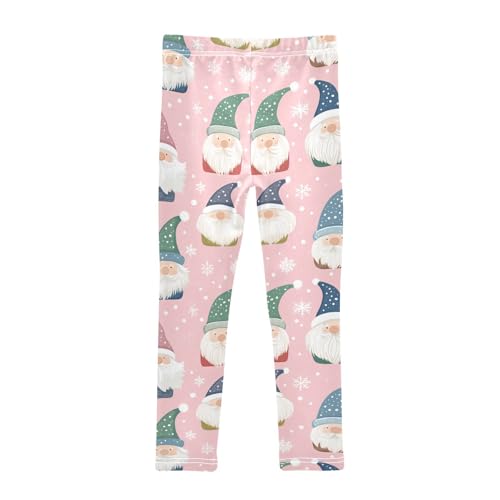 KLL Cute Christmas Gnomes Toddler Girls' Leggings Casual Full Length Pants Gym2