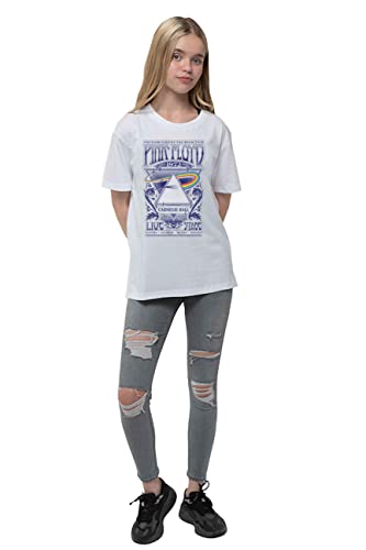 Pink Floyd Kids T Shirt Carnegie Hall Poster Official White Ages 1-12Yrs Size Medium (7/8 Yrs)2