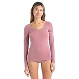 Crystal Icebreaker Siren Sweetheart Merino Long Sleeve Base Layer L