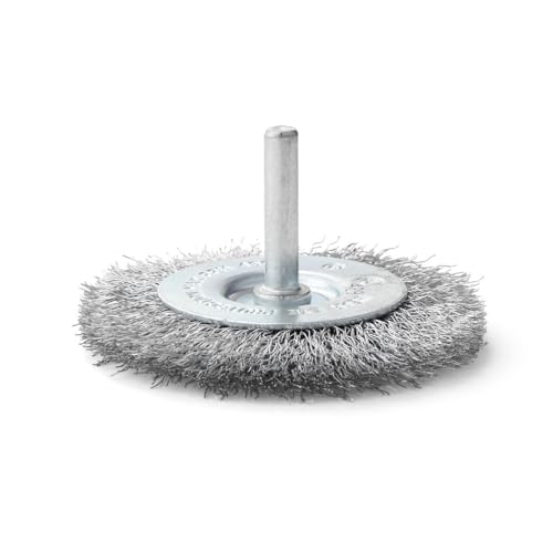 Image of BOSCH WB025V3 3-Piece Wire Brush Set - Crimped Wire Wheel, End Wire Brush & Wire Cup Brush for Efficient Paint, Varnish & Rust Removal - Compatible with Drill /Drivers for Easy Surface Preparation