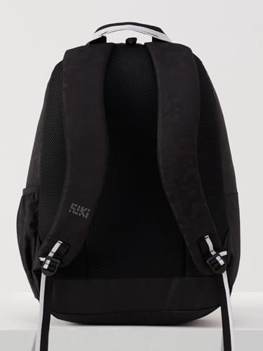 Image of Wildcraft Wiki 1 30L Laptop Backpack for Men & Women | Fits 15.6 inch Laptop | Padded Shoulder Straps, Multi Compartments, Anti-Theft Zippers | School & College Bag | Jacquard Pattern Black