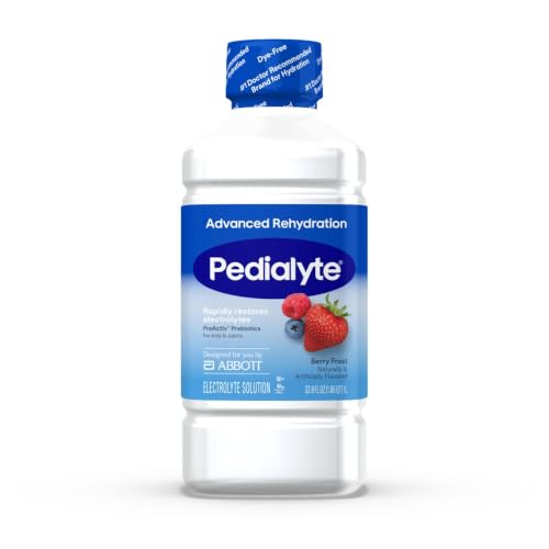 Pedialyte AdvancedCare Plus Electrolyte Drink, Berry Frost, 1 Liter