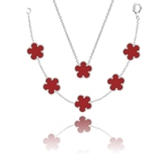 Byweekend☆Clover necklace ネックレス Amazon.com: Qinpan Four Leaf Clover Necklace and Bracelet