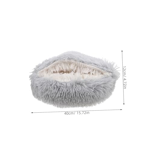 Panier chaud pour chat et chaton sous forme de lit-grotte douillet - 3