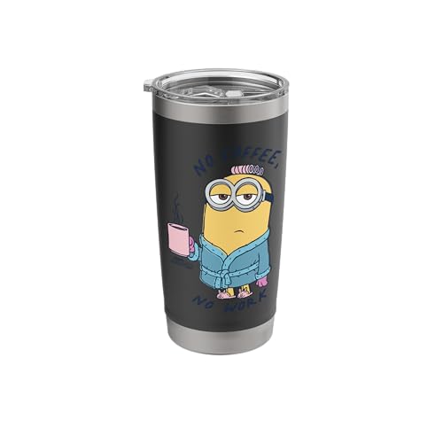 Minions Dave No Coffee No Work Stainless Steel Insulated Tumbler
