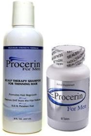 Procerin Tablets and Shampoo For Mens Hair Loss 90 Tab, 8 oz