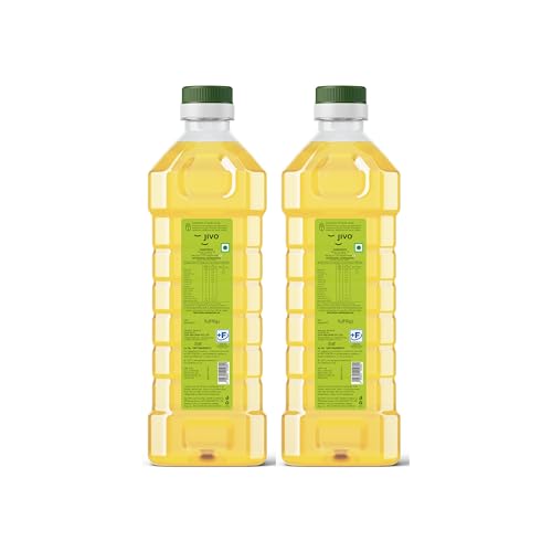 Image of Jivo Soyabean Oil | Chemical Free Cooking Oil for Roasting, Frying & Baking | Rich in Omega 3 & 6 | Light & Daily Use Oil | 1 Litre (Pack of 2)
