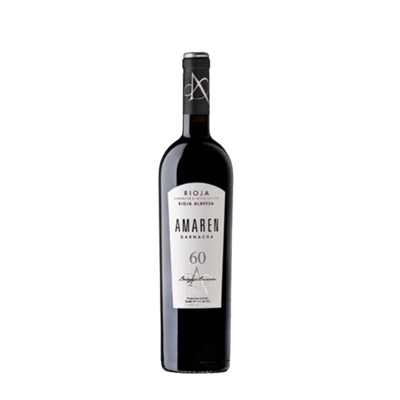 Amaren 60 Garnacha Vino Tinto con Crianza, 14.5% Vol, Expresivo y Equilibrado, Ideal para Carnes y Quesos, Compra Online con Envío Rápido| 1 botella