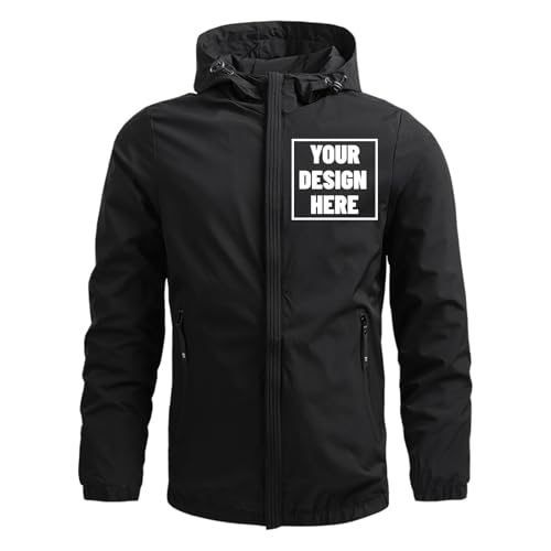 Chaqueta Ligera Rompeviento con Capucha para Hombre miniatura 1