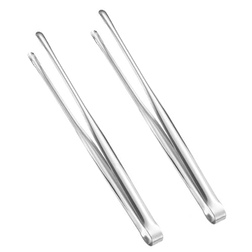 2 Pcs Korean BBQ Tongs Kitchen,Stainless Steel Meat Grill Tong For Cooking Portable Kitchenware Grill Tongs for Home Outdoor Steak Salad Food - image 1