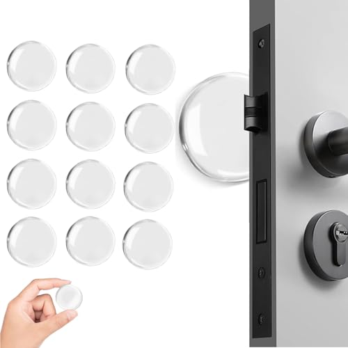 Opiniones de Topes de puerta los preferidos por los clientes. 49 LSXD Tope de Puerta, 12 PCS Silicone Door Stopper, Protector de Pared Transparente Contra Golpes, Protector para Chapa de Puerta/Cabecero/Frigorífico, Adhesive Reutilizable Door...