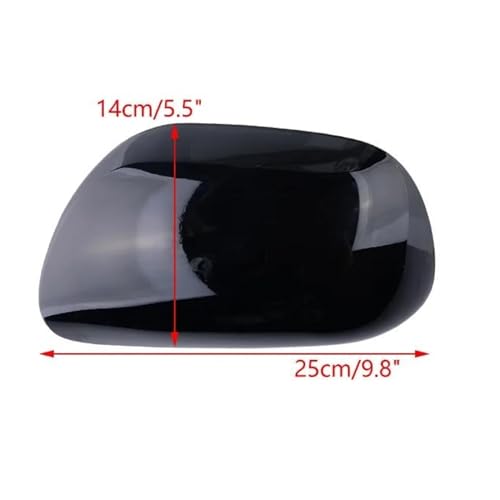 Couvercle de rétroviseur gauche ABS noir anti-choc pour Yaris 2007 2008 2009