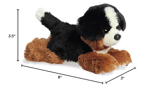 Aurora(r) Adorable Mini Flopsie(tm) Bernie Mountain Dog(tm) Stuffed Animal - Playful Ease - Timeless Companions - Black 8 Inches - Image 5
