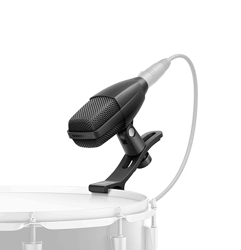 Image of Sennheiser MD 421 Kompakt Dynamic Cardioid Microphone | Includes Drum Clamp | Legendary Bass Response | Compact Design | Perfect for Drums, Guitars, Vocals, Studio & Broadcast Recording
