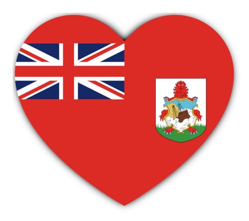 Pegatina de 300 mm, 1 unidad, diseño de bandera de Bermudas, vinilo de 300 mm (30 cm) resistente a la intemperie y a los rayos UV para coche, portátil, maleta