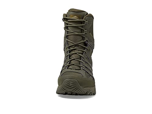 Merrell Merrell Men's Moab 3 Tactical 8" Zip Waterproof Military and Tactical Boot, Dark Olive, 13