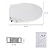 Homlex Bidet Toilet Seat,ELONGATED V-shape Self-Cleaning Dual Nozzles bidet toilets attachment. Rear & Feminine Cleaning toilet bidet