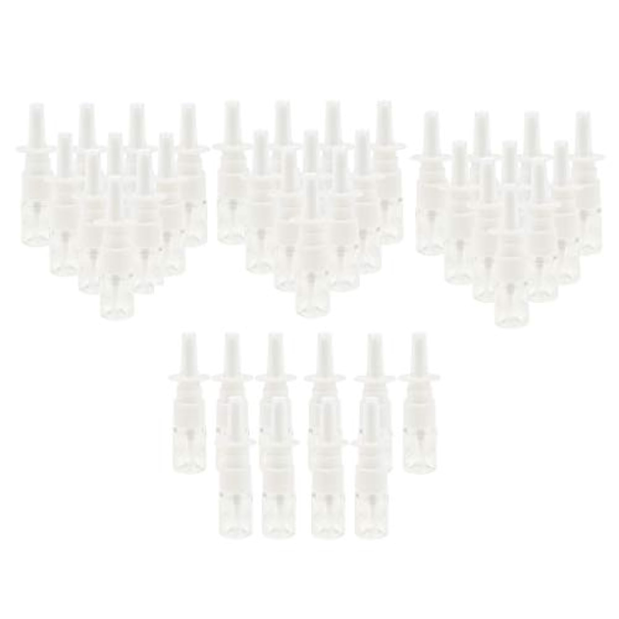 40 Pieces 5ml Mini Poly Nasal Spray Bottles Fine Mist Sprayer Pump Clear