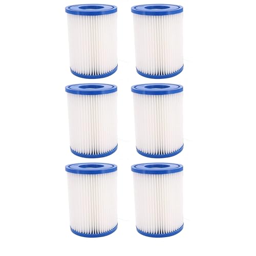Image of SUDS-ONLINE Size 2 Filter Cartridges Made to fit Bestway Swimming Pool 530/800 gal/hour filter Flowclear Pump To fit bestway 3 x Twin pack