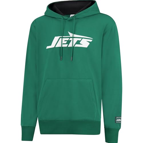Ultra Game NFL Official Adults Super Soft Game Day Hoodie Sweatshirt - Unisex New York Jets Team Color 24 Small