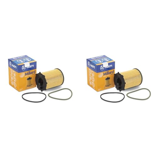 Filtre à huile pour voiture Millard ML96571 99x72x26x26 mm Cartridge Global Quality (Lot de 2)