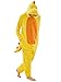 JUOLOET Unisex Adult Onesie Pajamas Dinosaur Animal One Piece Snug Fit Halloween Costume Sleepwear Homewear（Yellow Dinosaur,X-Large）