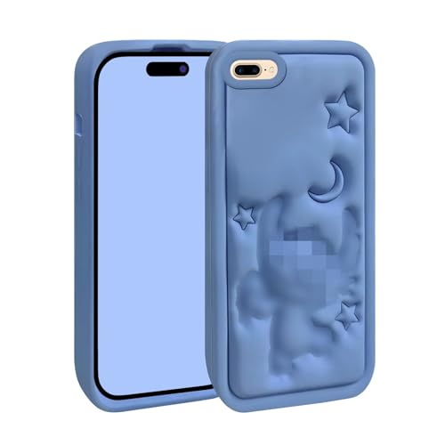 Conpatible With iPhone 8 Plus/7 Plus/6S Plus /6 Plus Case, Cool Cute 3D Cartoon Soft Silicone Animal Shockproof Protector Boys Gifts Cover Housing Skin Shell for iPhone 6S Plus/7 Plus/8 Plus