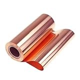 Kupferband, Kupferfolienband T2-Kupferband, hochreine Kupferfolie, Metallplatte aus 99,9% reinem Kupfer, 300 mm breit, 1000 mm lang(0.05mm)