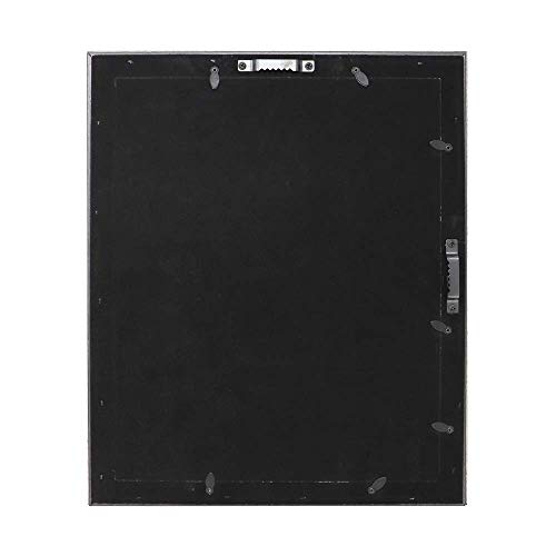 Isaac Jacobs 11x14 (Matted 8x10) Silver Beveled Mirror Picture Frame - Classic Mirrored Frame w/Deep Slanted Angle Made for Wall Décor Display, Photo Gallery & Wall Art (11x14 (Matted 8x10), Silver)