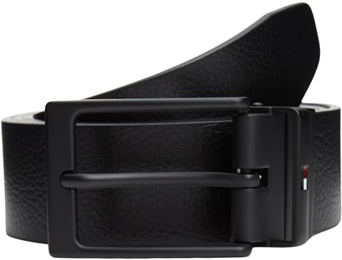 Tommy Hilfiger LAYTON REV 3.5 AM0AM13957 Cinturón reversible para hombre, negro, 105, negro (negro), 105