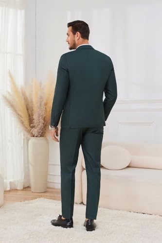 Suits for Men 3 Piece Mens Suit Slim Fit Peak Lapel Two Button Blazer for Wedding Party Jacket Vest Pants Sets3
