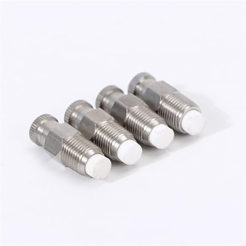 LKYJD Misting Nozzles Stainless steel Replacement Heads with Filter, 50pcs High Pressure Atomizing Misting Sprayer for Patio Lawn, Landscaping, Dust Control, 1/8