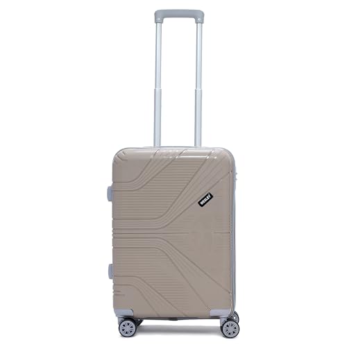Image of Wesley Golfer Style Cabin 57 cm Small 8 Wheel Hard Case Trolley Bag Suitcase,(57cm, Beige)