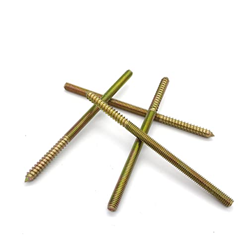 Image of 8 Pack 5 /16-18 x 6 Inch Hanger Bolts Double Headed Bolts for Furniture Screws 150mm Length