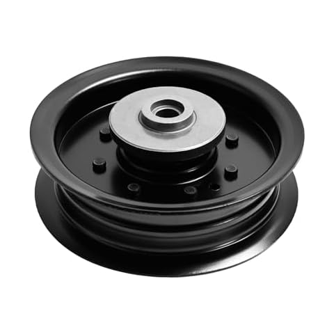 Sutmorly 532196104 Idler Pulley Fits for Hus qvarna Craftsman Mower, 197380 Flat Idler Pulley Bearing for HU AYP Craftsman TS342, TS343, TS348 Lawn Tractor 48" 54" Deck, Replace196104, 1 Pack Cover