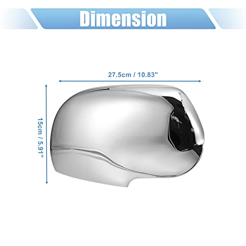 X Autohaux Pair Car Exterior Chrome Plated Power Full Mirror Cover Cap For Chevrolet Trailblazer For Gmc Envoy 2002-2009 For Buick Rainier 2004-2007 #TOP2