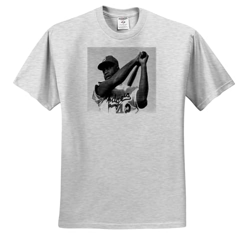 3dRose, Picture of Jackie of The Brooklyn Dodgers, T-Shirt