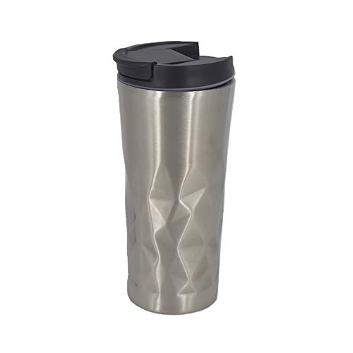 Copo Térmico em Aço Inox para Café Chá Leite 450 ML - Prata