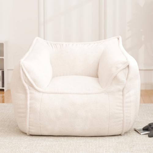 Giant Bean Bag Chair, Bean Bag Chair with Armrest for Adults, 45“W x 43.5
