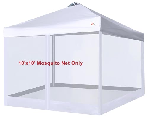 SCOCANOPY Replacement Mesh sidewall for Most 10x10 Canopy Or Gazebo,(White)