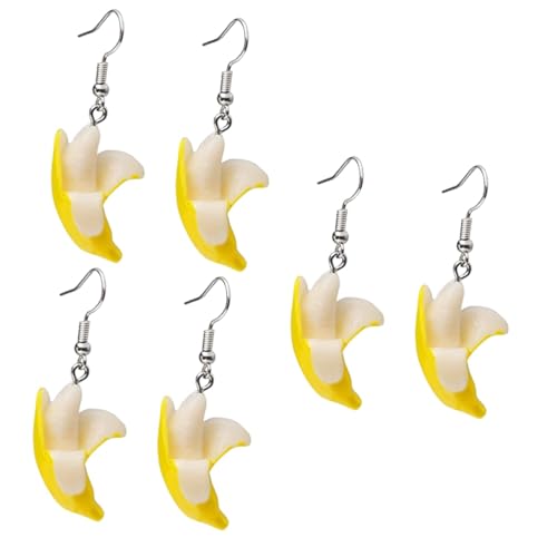 Boucles d'oreille pour les femmes ensemble bijoux fruits banane tendance mode