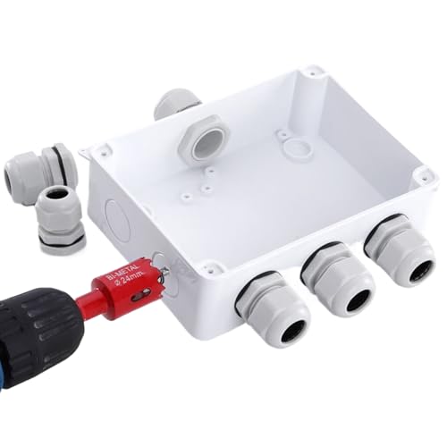 Caja de distribución eléctrica exterior | carcasa electrónica impermeable para exteriores, carcasa de protección a prueba de polvo para interiores, sótanos, cámaras de vigilancia, iluminación de