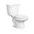 PROFLO PFCT301HE Complete 1.28 GPF Two Piece Elongated Toilet with Left Hand Lever - 15-3/4" Tall Bowl - White