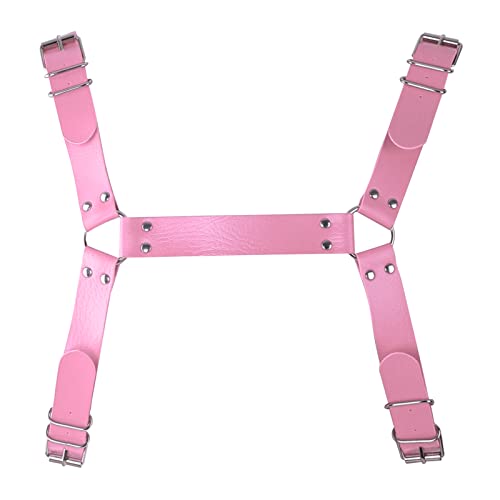 Men's Leather Body Harness Punk Chest Belt Adjustable Gothic Carnival Halloween Dance Christmas Costume Accessories